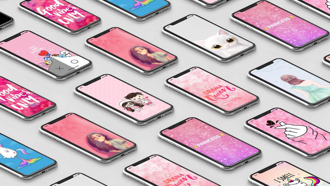 Girly Wallpaper Aesthetic - Image screenshot of android app