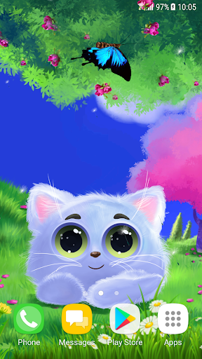 Animated Cat Live Wallpaper - عکس برنامه موبایلی اندروید