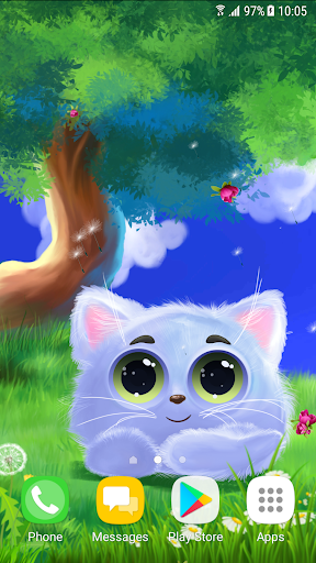 Animated Cat Live Wallpaper - عکس برنامه موبایلی اندروید