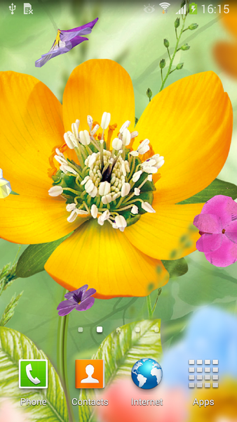 3D Flowers Live Wallpaper Lite - Image screenshot of android app