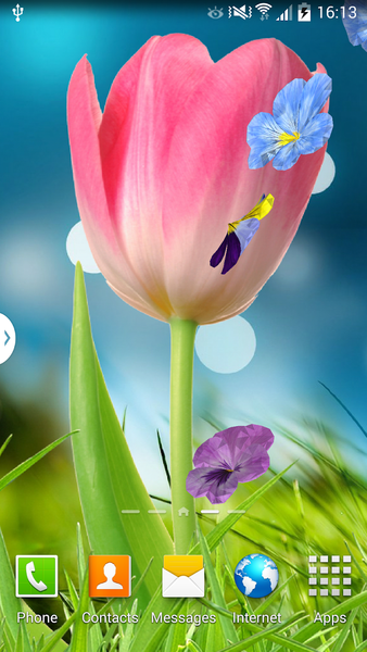 3D Flowers Live Wallpaper Lite - Image screenshot of android app