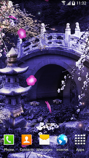 Mystic Sakura Live Wallpaper - Image screenshot of android app