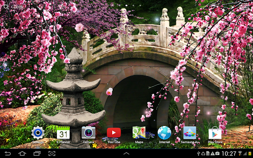 Sakura Live Wallpaper - Image screenshot of android app
