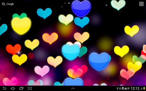 Hearts Live Wallpaper - Image screenshot of android app
