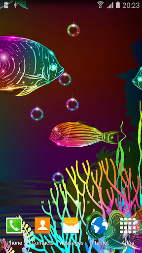 Neon Fish Live Wallpaper - عکس برنامه موبایلی اندروید