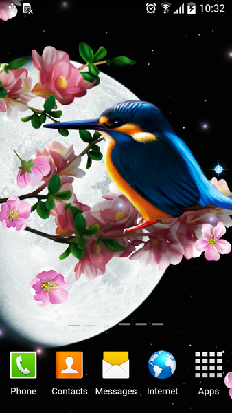 Sakura and Bird Live Wallpaper - عکس برنامه موبایلی اندروید