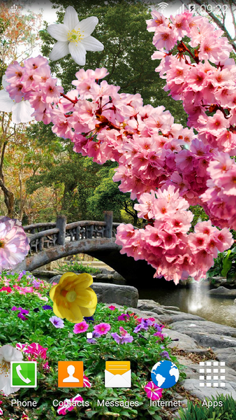 Spring Garden Live Wallpaper - Image screenshot of android app