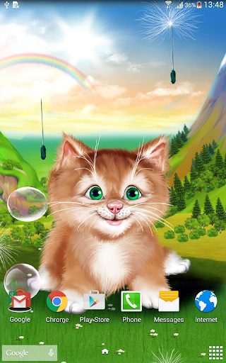 Kitten Live Wallpaper - عکس برنامه موبایلی اندروید