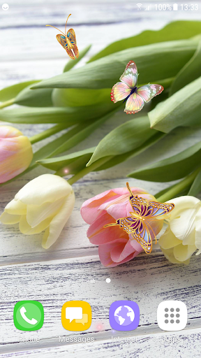 Tulips Live Wallpaper - Image screenshot of android app