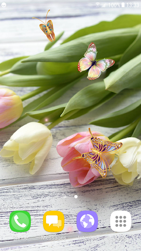 Tulips Live Wallpaper - عکس برنامه موبایلی اندروید