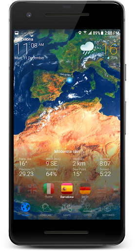 3D EARTH - weather forecast - Image screenshot of android app