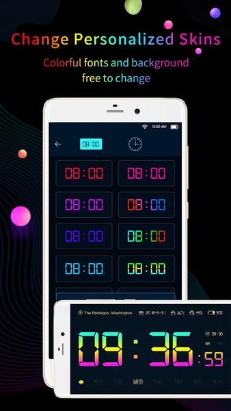 Digital clock widget - Image screenshot of android app