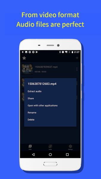 Audio Extractor-converter mp3 - Image screenshot of android app