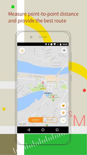 GPS Map Ruler-area measurement - Image screenshot of android app
