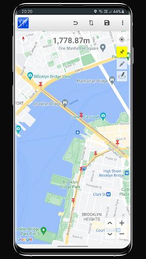 Maps Distance Calculator - Image screenshot of android app