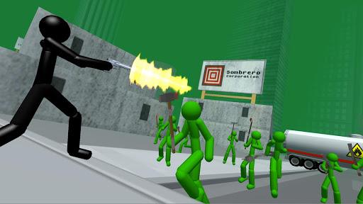 Stickman Zombie Shooting 3D - Gameplay image of android game