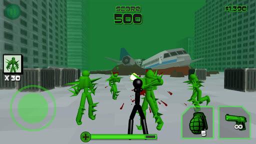 Stickman Zombie Shooting 3D - Gameplay image of android game