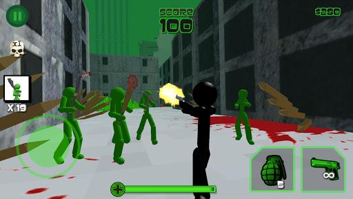 Stickman Zombie Shooting 3D - Gameplay image of android game