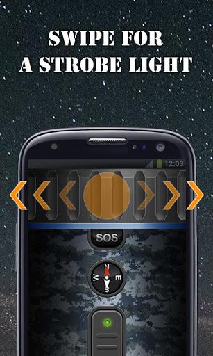 Military Flashlight - Image screenshot of android app