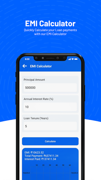 Loancash - Emi Loan Calculator - عکس برنامه موبایلی اندروید