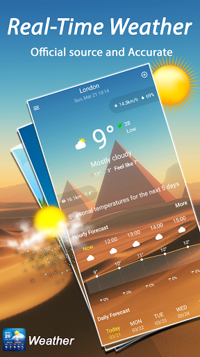 Weather Forecast, Live Weather - عکس برنامه موبایلی اندروید