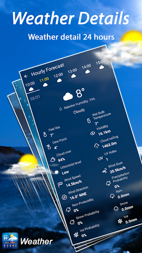 Weather Forecast, Live Weather - عکس برنامه موبایلی اندروید