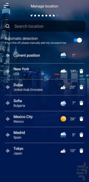 هواشناسی دقیق - فوق پیشرفته❄️🌩️ - Image screenshot of android app