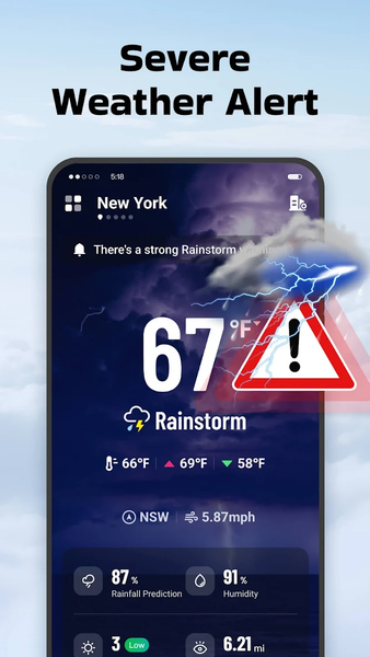 Local Weather: Live Forecast - عکس برنامه موبایلی اندروید