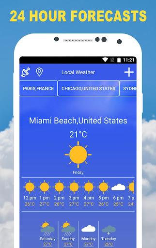 Local weather real forecast - عکس برنامه موبایلی اندروید