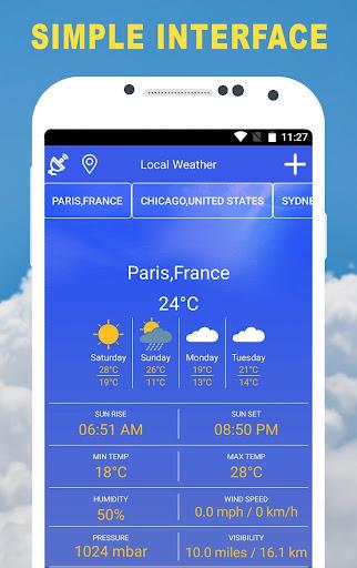 Local weather real forecast - عکس برنامه موبایلی اندروید