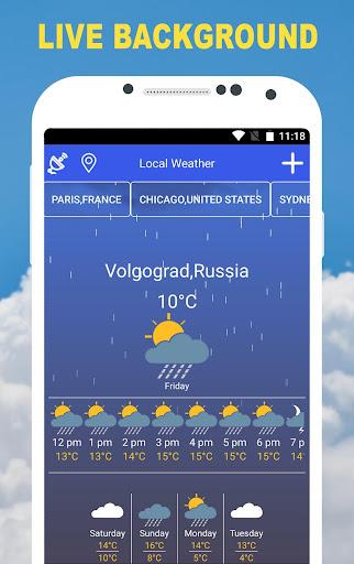 Local weather real forecast - عکس برنامه موبایلی اندروید