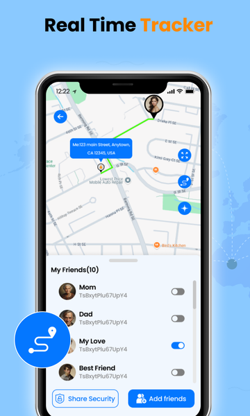 GPS Tracker- RealTime Location - عکس برنامه موبایلی اندروید