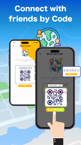 Real-time GPS Location Sharing - عکس برنامه موبایلی اندروید