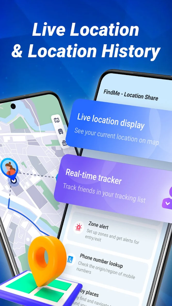 FindMe - Location Share - عکس برنامه موبایلی اندروید