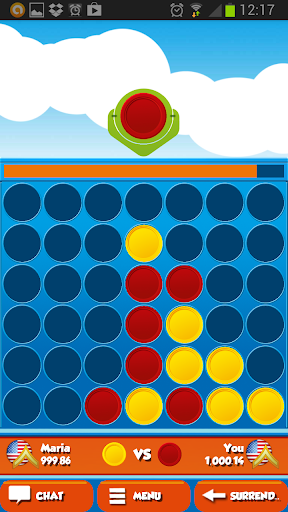 4 in a Row Multiplayer - Gameplay image of android game