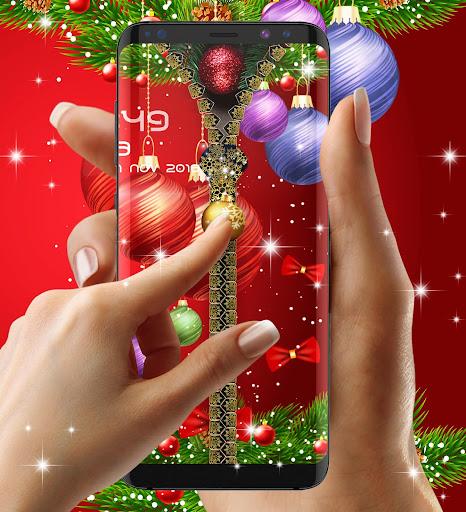 Christmas lock screen - Image screenshot of android app