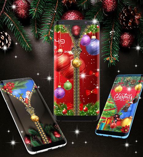 Christmas lock screen - Image screenshot of android app