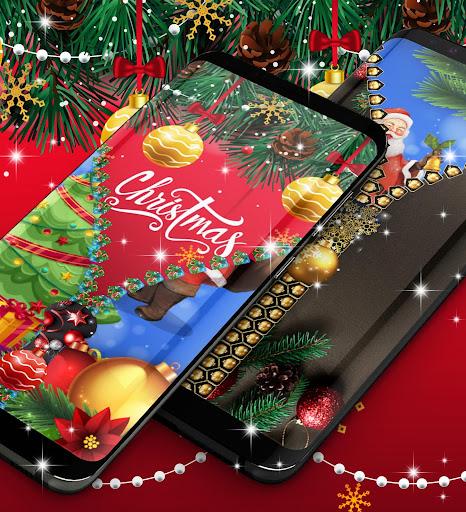 Christmas lock screen - Image screenshot of android app