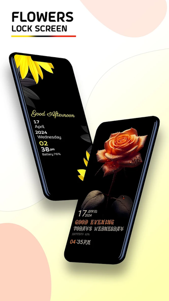 Clock Lock Screen Themes - Image screenshot of android app