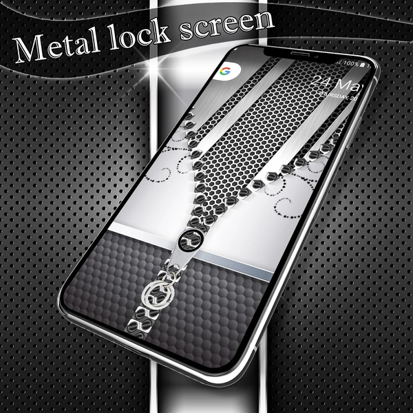 Metal lock screen - عکس برنامه موبایلی اندروید