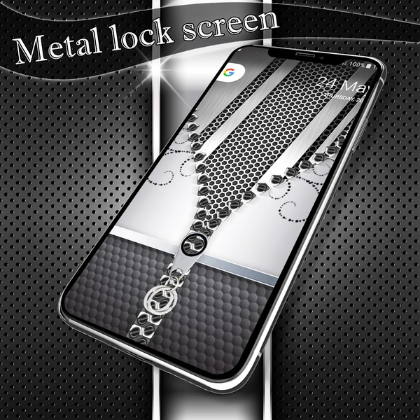 Metal lock screen - Image screenshot of android app