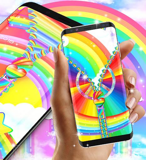 Rainbow lock screen - Image screenshot of android app