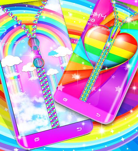 Rainbow lock screen - Image screenshot of android app