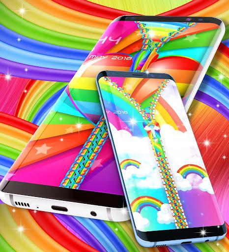 Rainbow lock screen - Image screenshot of android app