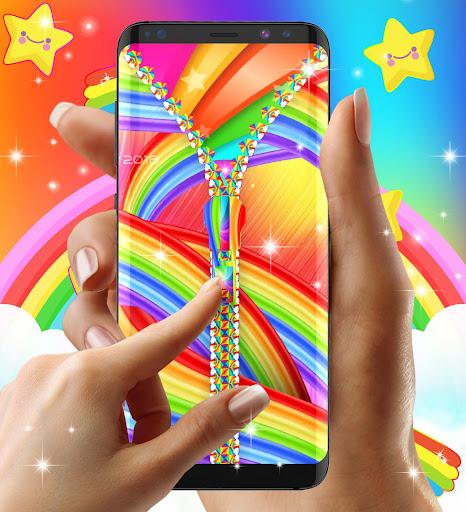 Rainbow lock screen - Image screenshot of android app