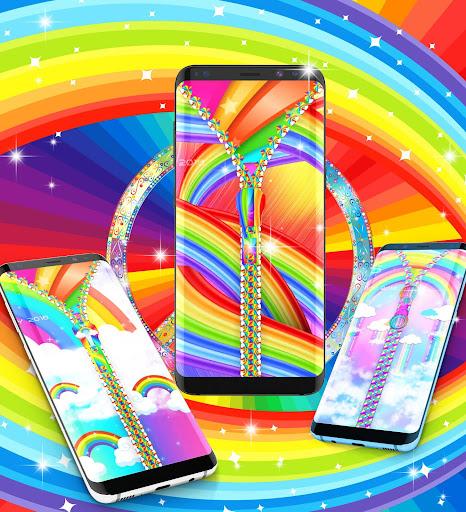 Rainbow lock screen - Image screenshot of android app