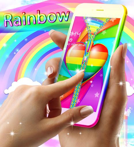 Rainbow lock screen - Image screenshot of android app