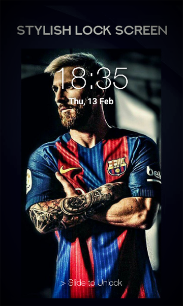 Messi Lock Screen - عکس برنامه موبایلی اندروید