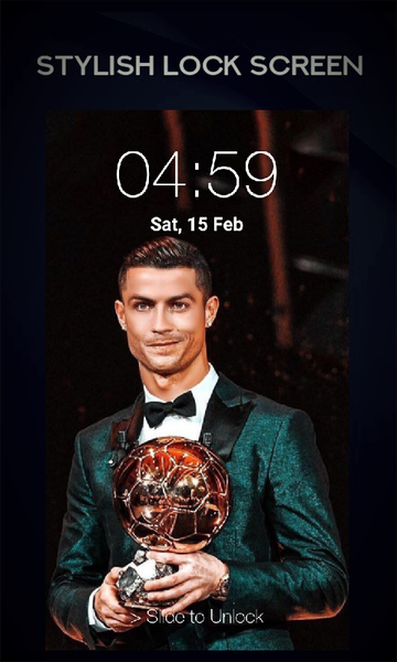 Ronaldo Lock Screen - Image screenshot of android app