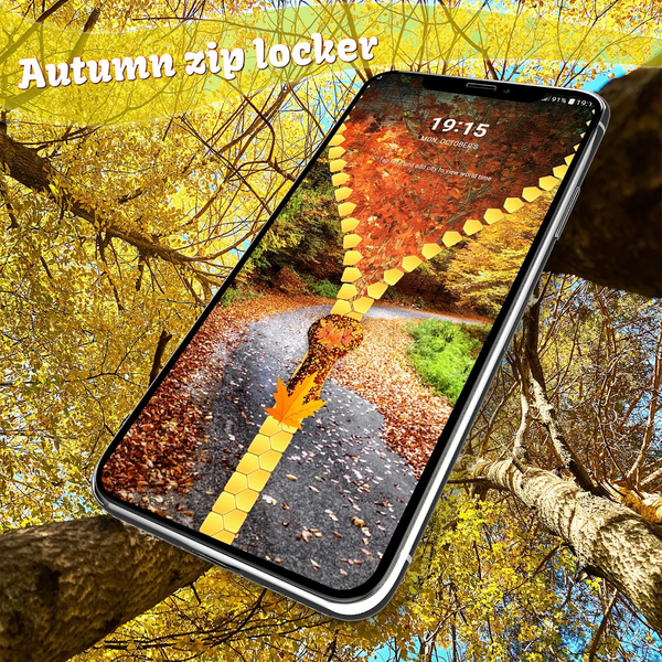 Autumn zip locker - Image screenshot of android app